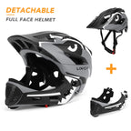 Kids Detachable Full Face Bike Helmet Children's Sports Child Cycling MTB Motorcycle Skateboarding Roller Skating Helmet