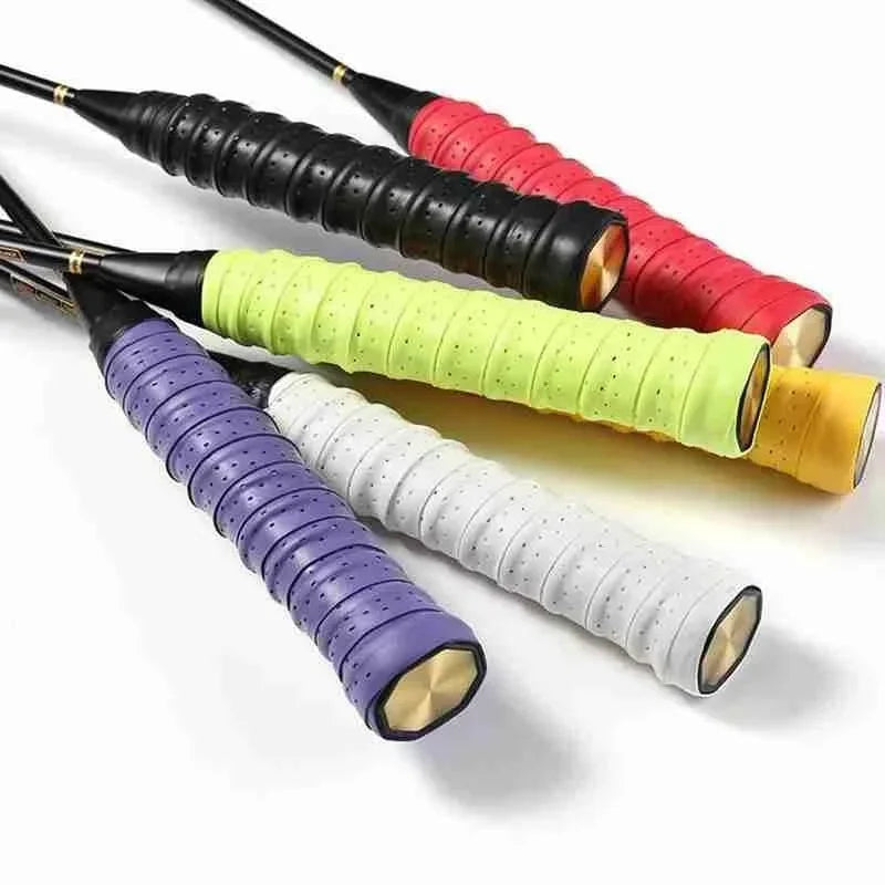 Racket Grip Tennis Handle Leather Wrap Premium Perforated Anti-slip Tennis Overgrip for Rackets Thickened Non-slip for Badminton