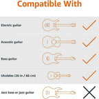 Portable Universal Guitar Stand - Collapsible Single Stand with Safety Lock for Travel - Compact Tripod Design