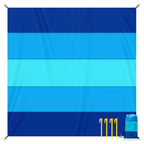 Multiple Sizes Beach Blanket Sandproof Waterproof Large Quick Drying Outdoor Picnic Mat with 4 Stakes for Travel Camping Hiking