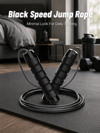 Steel Wire Speed Jump Rope, Adjustable Fitness Skipping Rope with Non-Slip Handles, Weighted Cardio Training Rope for Boxing, HIIT, Cross Training, Gym Workout, Home Exercise, Endurance, Agility and Daily Sports Practice