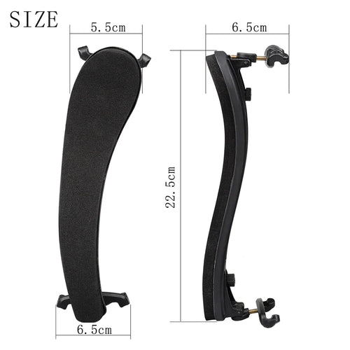 4/4 Adjustable 15'' 16'' Viola Shoulder Rest Black Professional Viola Shoulder Pad Thick Soft Sponge Support Padded Accessories