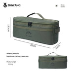 Portable Multifunctional Camping Tableware Storage Bag, Outdoor Picnic Cookware Bowl Chopstick Organizer for Travel Camping Trip
