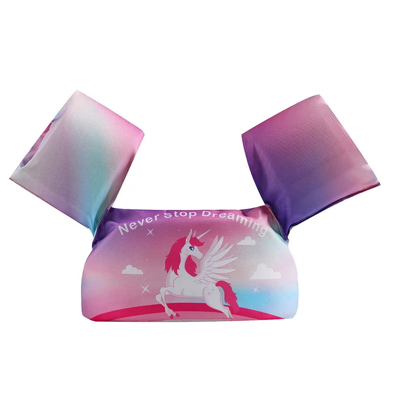 1Pc Pool Float Flamingo Swimming Vest Swimming Ring Summer Water Amusement Equipment Not Inflating Buoyancy Armbands