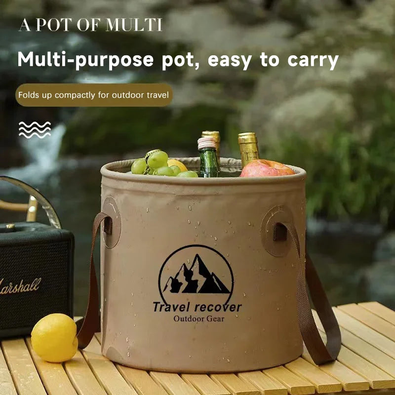 5L/10L/20L Car Folding Bucket Waterproof Foldable Sink Portable Travel Foldable Basin Camping Hiking Fishing Storage Bucket