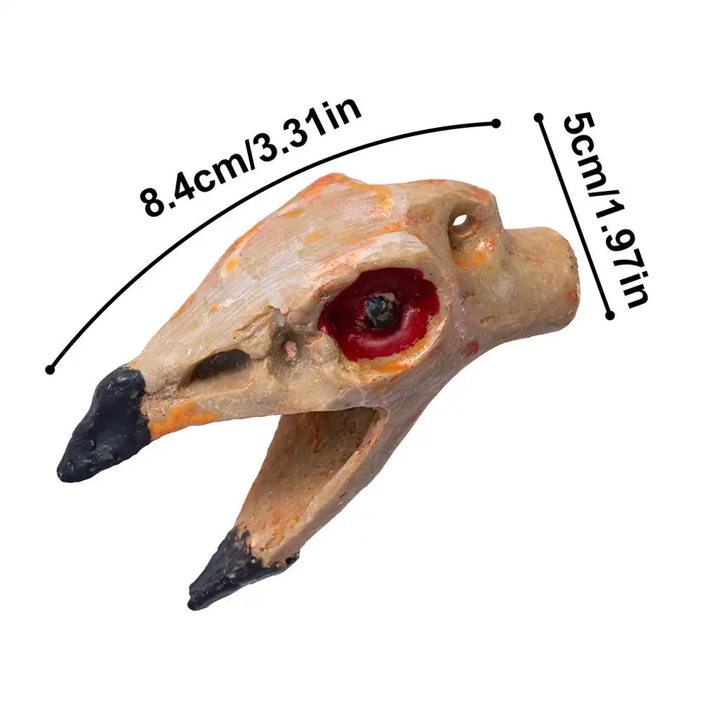 Spooky Aztec Death Whistle Loud Screaming Bone-Chilling Sounding Whistles for Adults Unique Scary Ornament Noise Maker for Holid