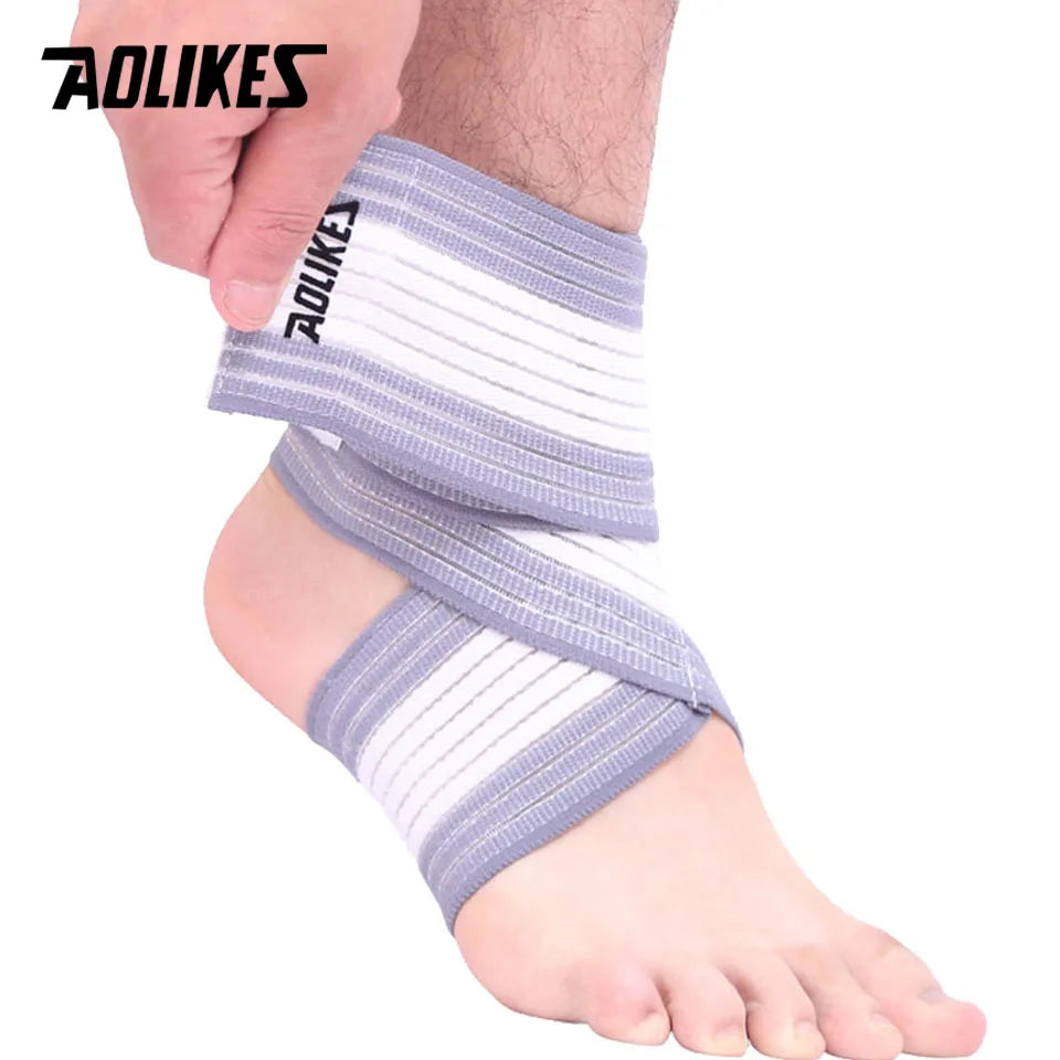AOLIKES 1PCS Professional Sports Strain Wraps Bandages Elastic Ankle Support Pad Protection Ankle Bandage Guard Gym Protection