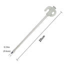 10Pcs/8 Inch Outdoor Tent Nail Tent Pegs Heavy Duty Steel Fluorescent Tent Stakes for Camping Canopy Awning Tent Ground Na