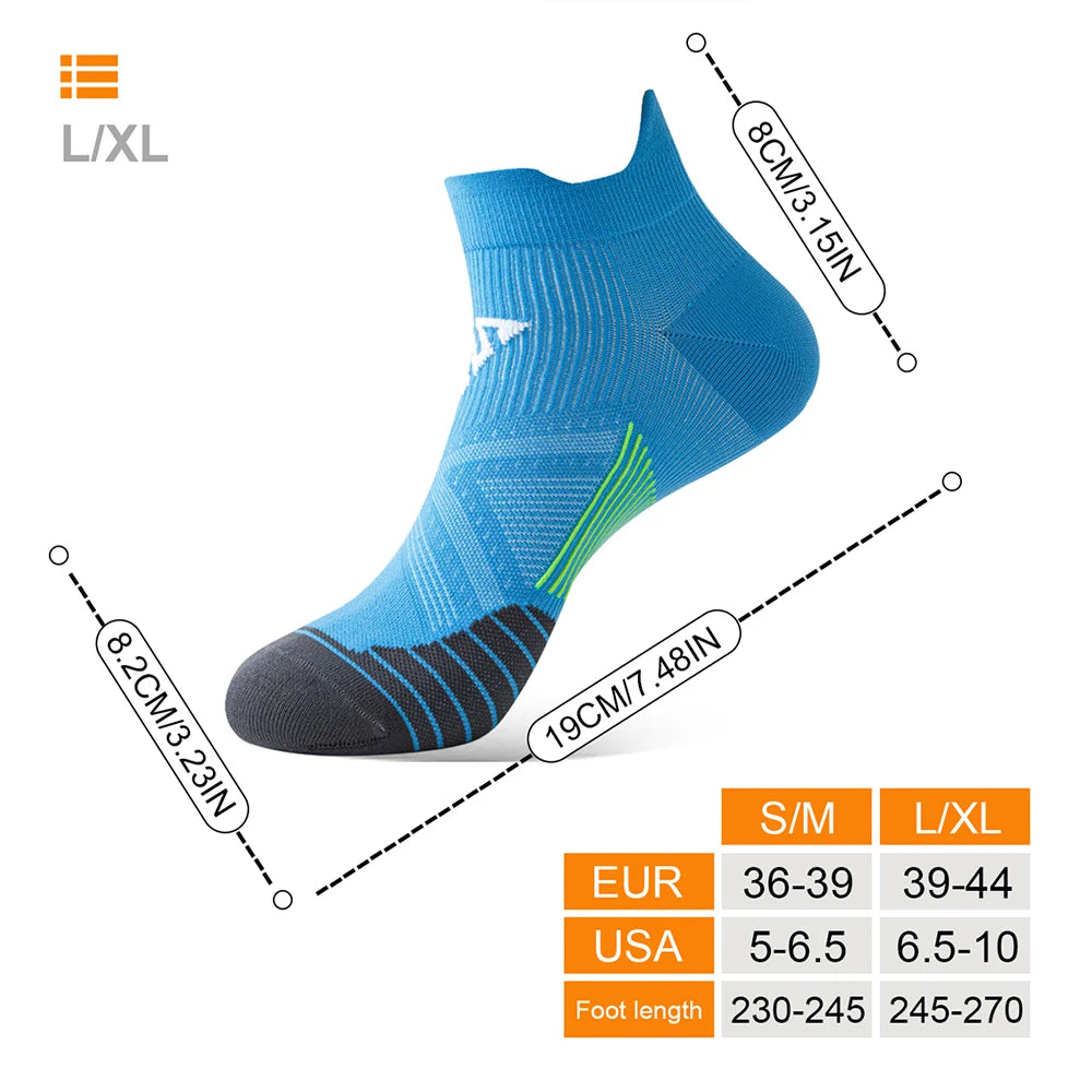 Professional Running Socks Quick Dry Breathable Marathon Socks Anti-Slip Fitness Gym Socks Sweat-wicking Women Men Cycling Socks
