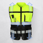 Night Walking Highlight Vests Outdoor Adjustable Safety Vest Lightweight Biking Safety Straps Waterproof Running Gear