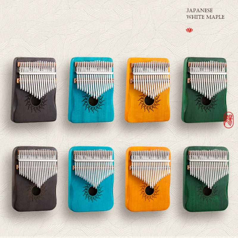 Hluru 17 21 Keys Kalimba Finger Piano Kalimba Thumb Piano Keyboard Musical Instrument Mbira for Beginner Music Lover Gifts