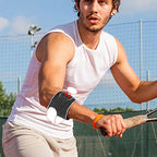 1PCS Tennis Golfer Elbow Brace for Men Women,Adjustable Forearm Support with Pad, Compression Elbow Guard for Weightlifting Gym