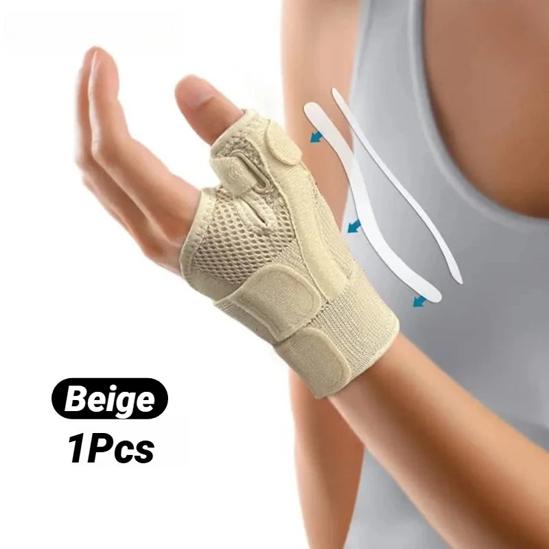 1Pcs Flexible Splint Wrist Thumb Support Brace For Tendonitis Arthritis Breathable Protector Guard Fits Right And Left Hand