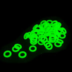 30/50 Pcs Outdoor Multifunctional Ground Nail Fluorescent Circle Luminous Silicone Ring Camping Tent Sky Curtain Nail Ring