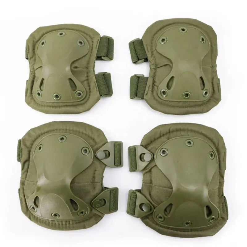 Outdoor Tactical Protective Gear Set Of 4 Knee Pads Elbow Pads For Outdoor Cycling Mountaineering And Hiking Protection Sports