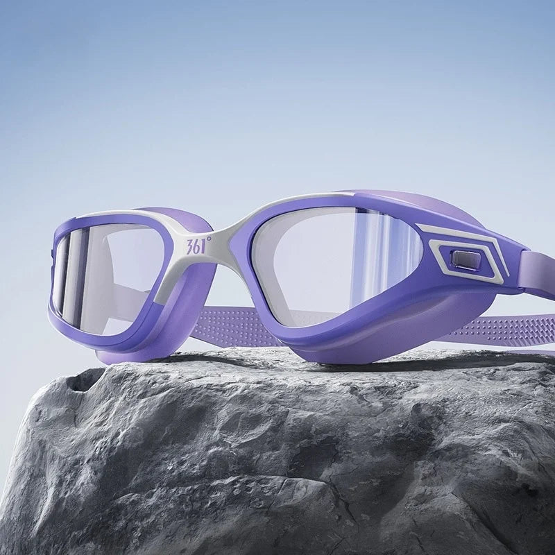 Professional Swimming Goggles HD Waterproof Anti Fog Silicon Swimming Cap Water Racing Sports Equipment for Men Women