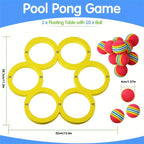 Swimming Pool Toss Game, Fun Splash Water Sports Floating Pool Toys, Durable EVA Material, Water Throwing Game Random Color Ball