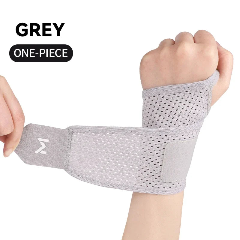 1/2PCS Breathable Mesh Wrist Support Wrap, Compression Wrist Sleeve for Sprain Joint Pain Relief, Sports Injury Protection Brace