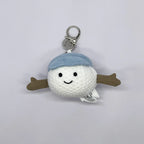 Golf Ball Plush Keychain, Marshmallow Keychain, Volleyball Plush Toy, Rabbit, Xue Long Plush  Bag Charms