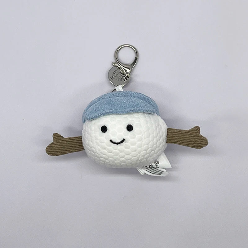 Golf Ball Plush Keychain, Marshmallow Keychain, Volleyball Plush Toy, Rabbit, Xue Long Plush  Bag Charms