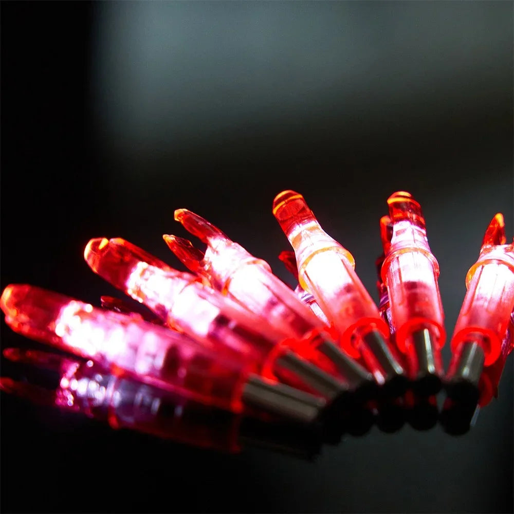 LED Lighted Nock Tail for Hunting, Archery Nock, Arrow Shaft Accessories, 6Pcs, 6.2mm