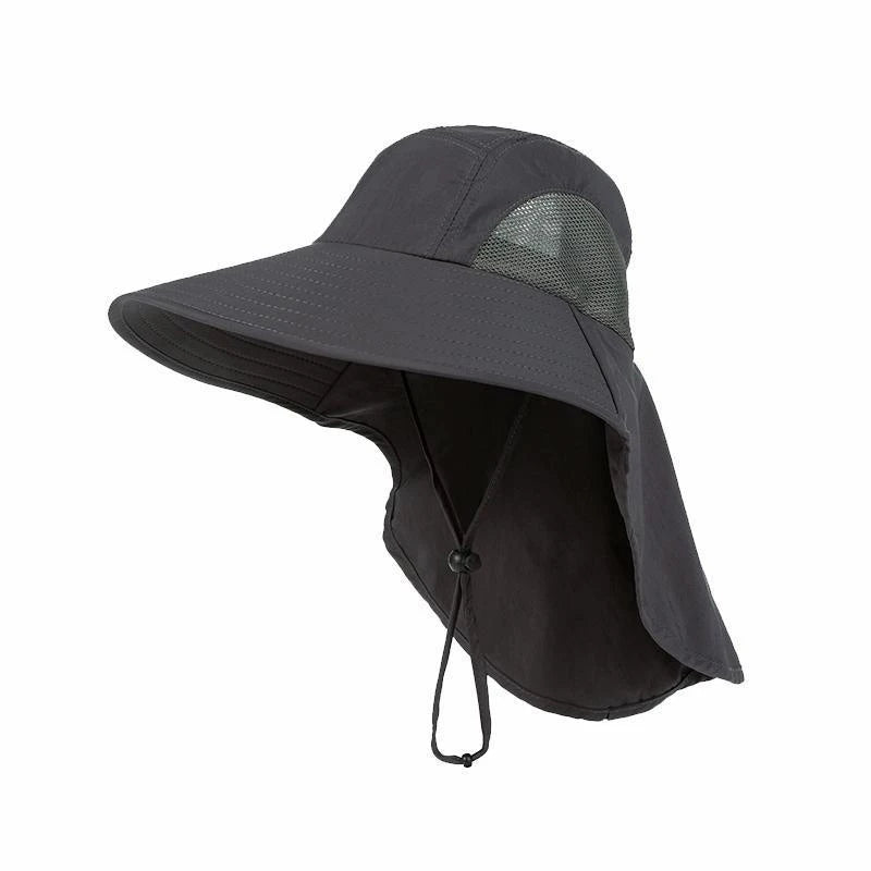 Outdoor Sports Jungle Hiking Hat Fishing Hat Wide Brim Bucket Hat With Neck Cover Quick Dry Men Fishermen Sun Protected Cap