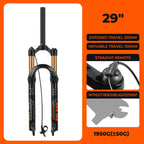 BOLANY Bike Air Fork 27.5/29inch 120mm Travel Oil Air Suspension Lightweight Magnesium Alloy Quick Release Bicycle Fork