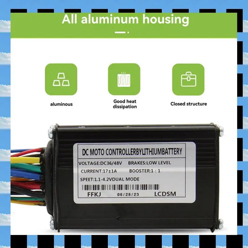 ABME 36V 48V 250W 350W 17A Three Mode Brushless Controller With Speed Limit Line For Ebike Electric Scooter