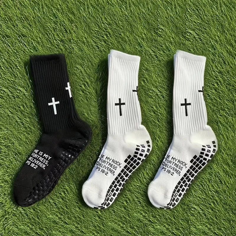 3 Pairs New Outdoor Men Women Sports Football Socks Dispensing Sports Socks Comfortable Outdoor Game Training Socks
