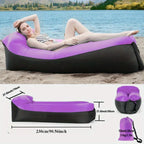 Lazy Foldable Portable Inflatable Lounger Comfort Camping Inflatable Sofa Outdoor Waterproof Air Mattress Beach LeisureFurniture
