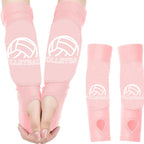 Girls Volleyball Arm Sleeves, 1 Pair Padded Volleyball Passing Sleeves with Foam Protection, Volley Ball Arm Protector for Youth