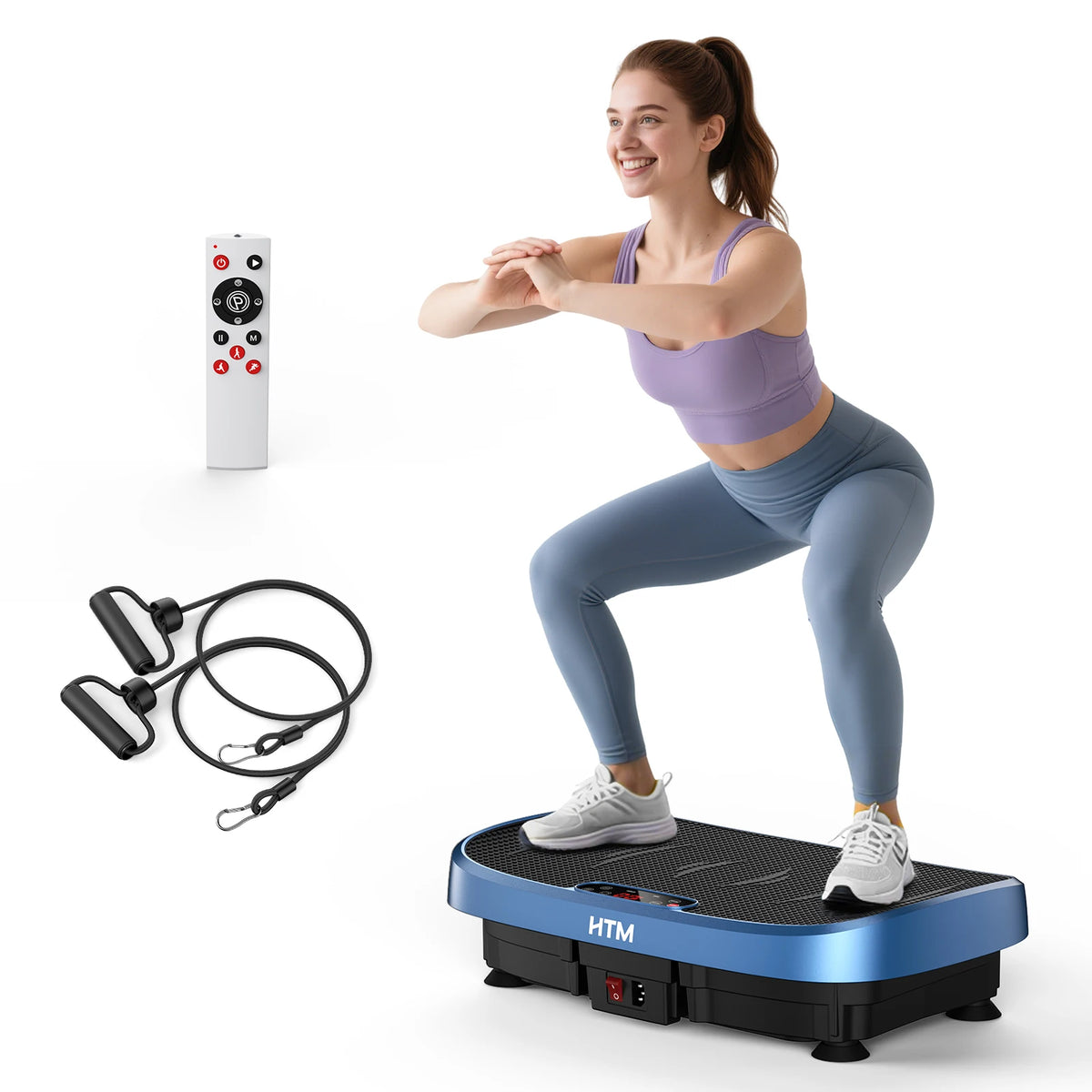 Magnetic Vibration Plate Exercise Machine Fat Burning 120 Levels 330lbs Portable Quiet Home Fitness  APP Control Workout Platform for Home Gym Body Shaping Gift for Women Men