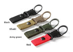 2pcs Water Bottle Holder Climbing Carabiner Belt Backpack Hanger Hooks Clip Multifunction Water Bottle Nylon Webbing Buckle Hook