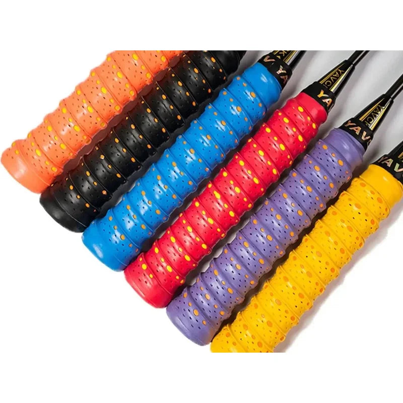Shock Absorption Anti‑Slip Sport Overgrip Tape Sweatproof Grip Tape for Tennis, Badminton & Sports Equipment with Sweatband
