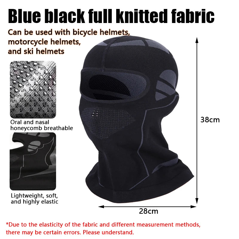 Unisex Riding Windproof Face Mask Cold-Proof Thermal Scarf Winter Ski Hat Full Ski Cycling Hunting Head Neck Cover Helmet Liner