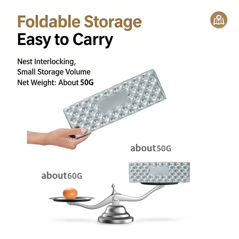 Ultralight Egg Nest Folding Seat Cushion IXPE Honeycomb Foam Camp Mat Portable Waterproof Seat for Hiking Travel Picnic Fishing