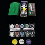 Party Table Game Poker Tokens Case Set Poker Game Set 200Pcs Poker Chip With Big Blind Vega For Texas Holdem Outdoor Camping