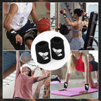 1Pair Cotton Kettlebell Wrist Guard Sweat-absorbing Black Wrist Guard Protector Comfortable 1Pair Protecting the wrist