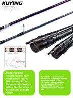 KUYING TETON Spinning Casting Rod For Fishing Lure Rods BFS Pole Carbon 0.8-8g 1-8lb FUJI Parts Baitcaster