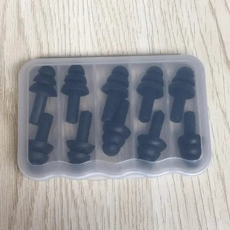 5Pairs Soft Silicone Earplugs Anti-Noise Waterproof Diving Ear Clips for Swimming Protection Adult & Child Swimmers
