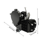 2 Stroke Engine Bicycle Motor Kit 80CC Black Single Cylinder 1.65HP 1.85kW 5500RPM Gas Powered Engine for Bike Motorized Conversion Powerful Fast Riding Save Time Effort Scooter Accessories