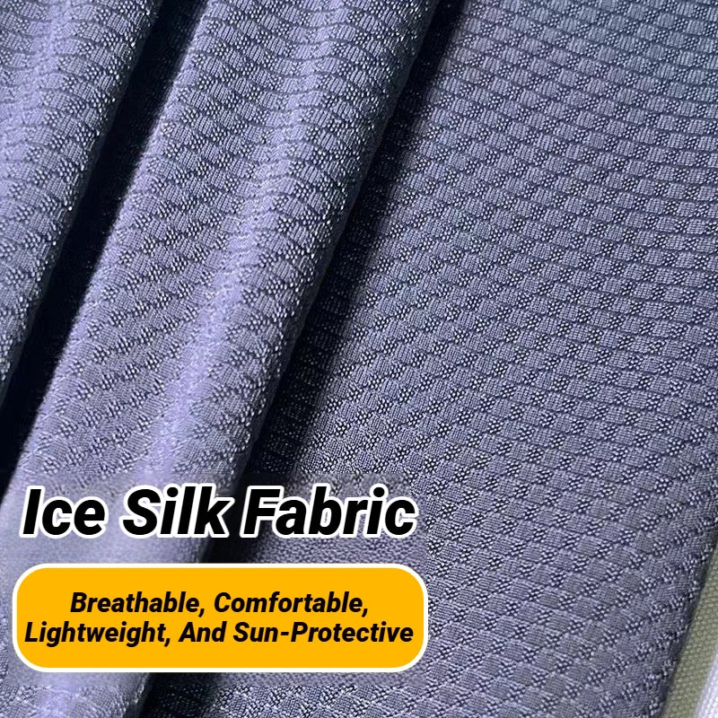 1Pair Mens Ice Arm Sleeves Sunscreen Elastic Driving Gloves Outdoor Uv Protection Cover Lightweight Cool Muff Cooling Breathable