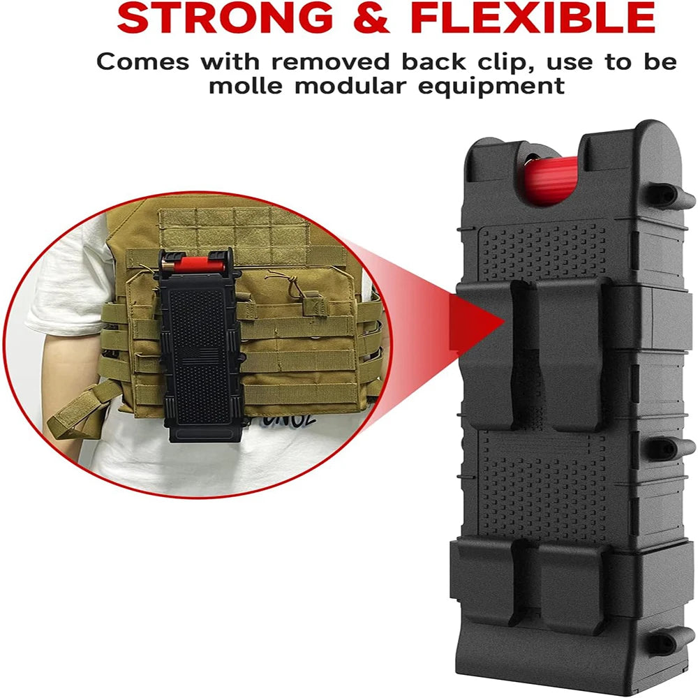 PA66+GF30 12 Gauge  Shotgun Pouch Holster 12G Reloader Pouch High-Impact Ambidextrous 12 Gauge Reloader Up to 10  Shell
