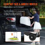 SucceBuy Tennis Ball Machine Automatic Portable Launcher Multi-Mode Drills 2+ Hours Play Rechargeable Battery App Remote Control