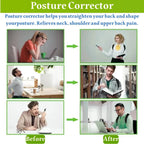 Adjustable Posture Corrector Back Support Belt- Breathable Non-Slip Ergonomic Support for Improved Posture Suitable for Sitting