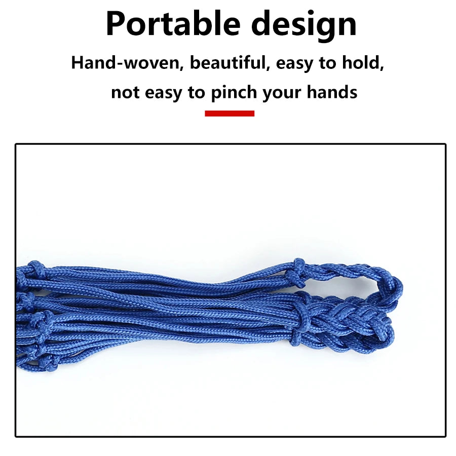 Basketball/Football/Volleyball Net Bag Thick Woven Net Basketball Storage Durable Nylon Training Net Bag for all kinds of balls