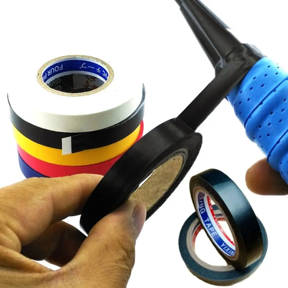PVC Multicolor Sweat Band Sealing Tape Badminton Racket Overgrip End Sticker Anti-slip Sweatband Fixing Stripe Sport Accessories