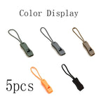 5Pcs Portable Emergency Survival Whistles With Braided Lanyard Outdoor Camping Hiking Safety Signal Whistle Multi Color