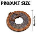 Circle of Fifths Wooden Melody Tool, Music Theory Chord & Scale Disk, Turntable for Learning, Teaching & Practice