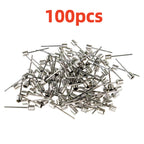 10/20/100Pcs Ball Air Needle Stainless Steel Pump Pin Basketball Inflating Pump Needle Football Inflatable Valve Adaptors Nozzle